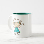 Loves Me Gift私の叔母さん ツートーンマグカップ (正面左)