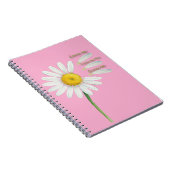 Loves Me, Loves Me Not Daisy – Romantic Watercolor ノートブック (右側)