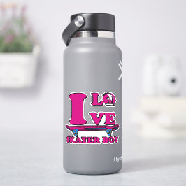 Loves Skater Skateboard 4"キスカットビニールシール シール