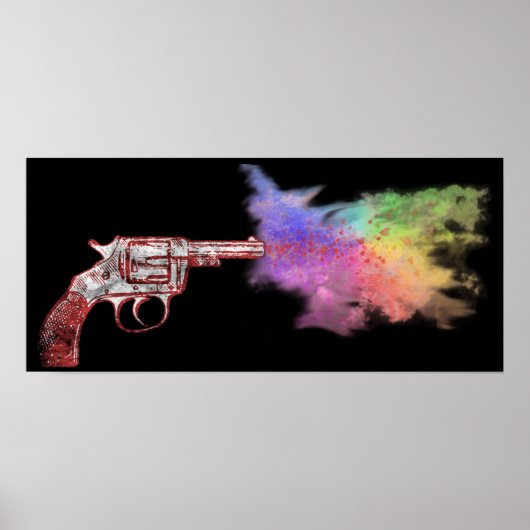 love's smokin' gun ：レインボー： ポスター (正面)