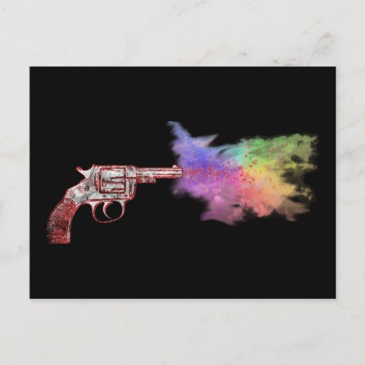 love's smokin' gun :レインボー: ポストカード (正面)