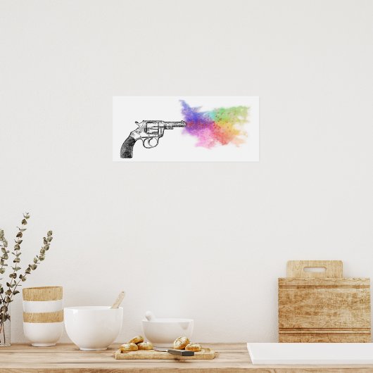 love's smokin' gun : rainbow : ポスター (キッチン)