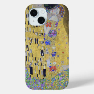 Love's Tapestry:クリムトによる金ゴールドキス iPhone 15ケース