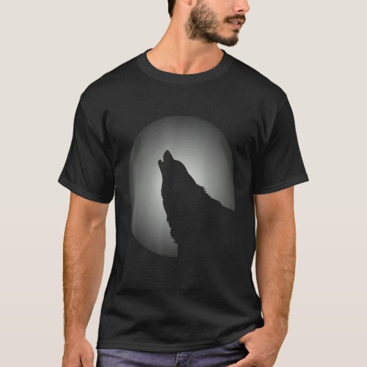 Loves Wolves wolf moon 3 Tシャツ (正面)