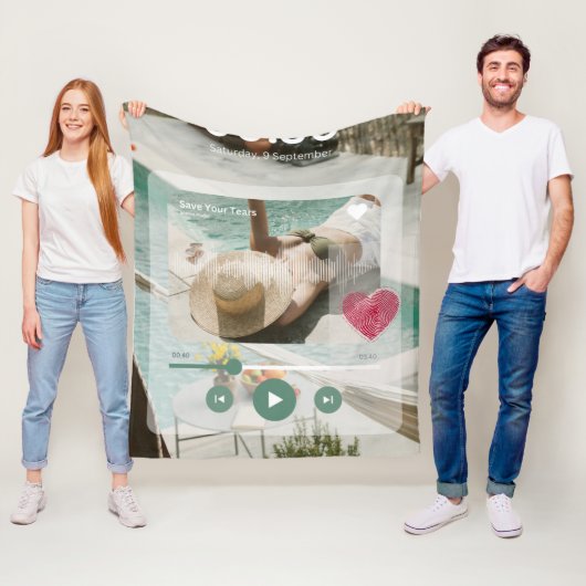 #Love'sSaveYourTearsFleece毛布 フリースブランケット (インサイチュ)