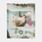 #Love'sSaveYourTearsFleece毛布 フリースブランケット (正面)