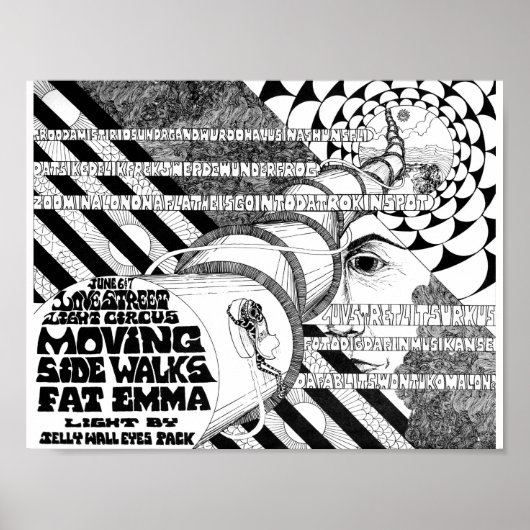 LoveStreetLightCircusflyer 6月6&7'69 ポスター (正面)