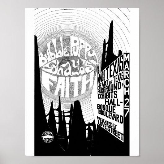 LoveStreetLightCircusflyer WacoShowMar27'69 ポスター (正面)