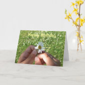 LovesU3, -ハッピーバースデー カード (黄色い花)