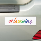 #LoveWins バンパーステッカー (車上)