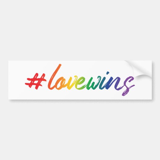 #LoveWins バンパーステッカー (正面)