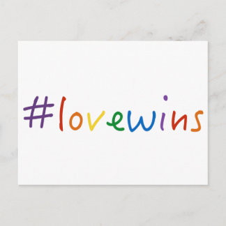 #lovewins loveが同性婚の平等プライドを獲得 ポストカード
