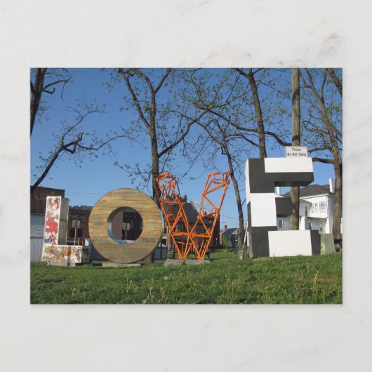 LOVEworksはHarrisonburg Virginiaに署名 ポストカード (正面)