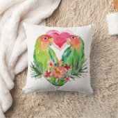 LOVEYの仲の良い恋人同士の熱帯バレンタイン クッション (ブランケット)