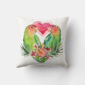 LOVEYの仲の良い恋人同士の熱帯バレンタイン クッション (裏面)