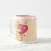 Lovey Doveyくま ツートーンマグカップ (正面左)