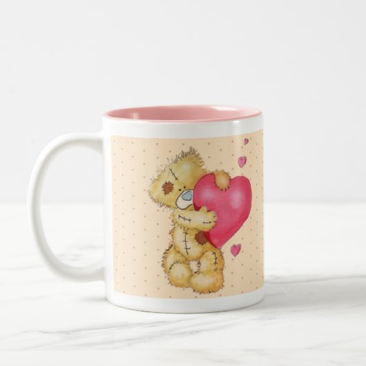 Lovey Doveyくま ツートーンマグカップ (左)