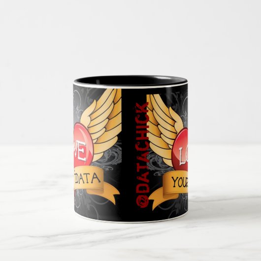 LoveYourDataのマグ1 ツートーンマグカップ (中央)