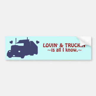LovinおよびTruckin バンパーステッカー