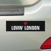 LOVINのロンドンバンパーのステッカーのカッコいいのデザイン! バンパーステッカー (車上)