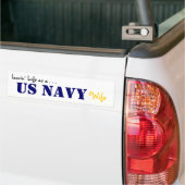 Lovinの生命海軍ステンシル バンパーステッカー (トラック上)