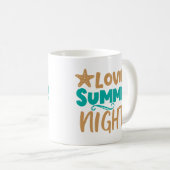 Lovin夏の夜:暖かい夕べ魔法 コーヒーマグカップ (正面右)