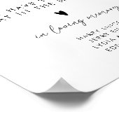 Loving エレガント Memoryのサインにス結婚クリプト ポスター (角)