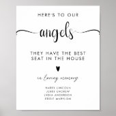 Loving エレガント Memoryのサインにス結婚クリプト ポスター (正面)