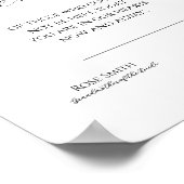 Loving エレガント Memoryのサインにス結婚クリプト ポスター (角)