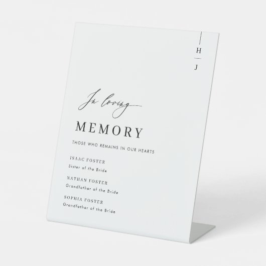 Loving エレガント Memoryのサインにス結婚クリプト 台座サイン (正面)