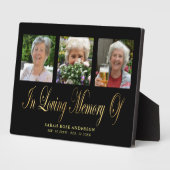 Loving エレガント Memory Photo Collage フォトプラーク (側面)