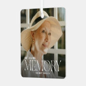 Loving エレガント Memory Photo Keepsake メタルオーナメント (正面左)