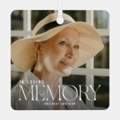 Loving エレガント Memory Photo Keepsake メタルオーナメント (裏面)