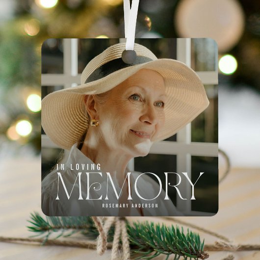 Loving エレガント Memory Photo Keepsake メタルオーナメント