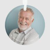 Loving シンプル Memory Photo Keepsake オーナメント (裏面)