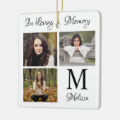 Loving パーソナライズされた Memory Photo Collage セラミックオーナメント (左)