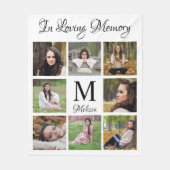 Loving パーソナライズされた Memory Photo Collage フリースブランケット (正面)