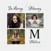 Loving パーソナライズされた Memory Photo Collage メタルオーナメント (裏面)