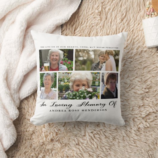 Loving モダン Memory Photo Collage クッション (ブランケット)