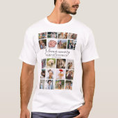 Loving モダン Memory Photo Collage Tシャツ (正面)