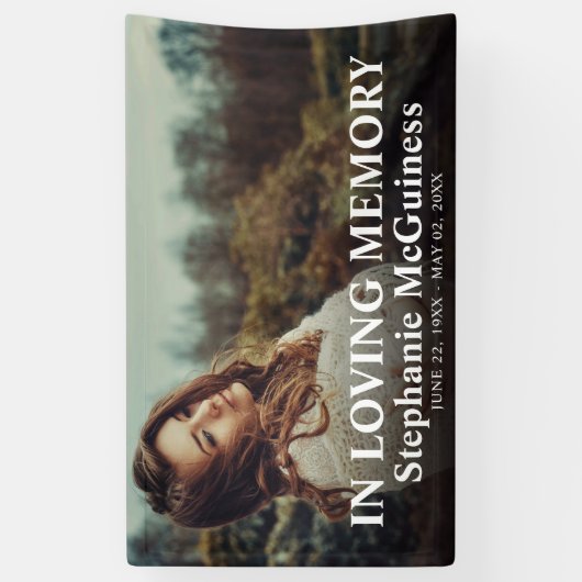 Loving ユニーク Memory Photo 横断幕 (縦)
