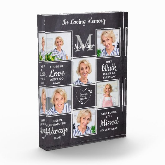 Loving 素朴 Memory悔やみや弔慰Keepsake フォトブロック (左)