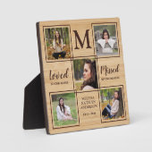 Loving 素朴 Memory Memorial Keepsake Photo フォトプラーク (正面)