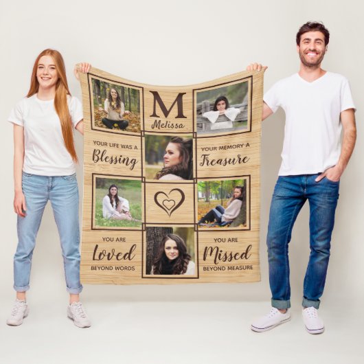 Loving 素朴 Memory Memorial Keepsake Photo フリースブランケット (インサイチュ)