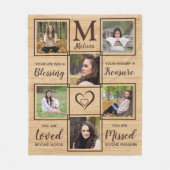 Loving 素朴 Memory Memorial Keepsake Photo フリースブランケット (正面)