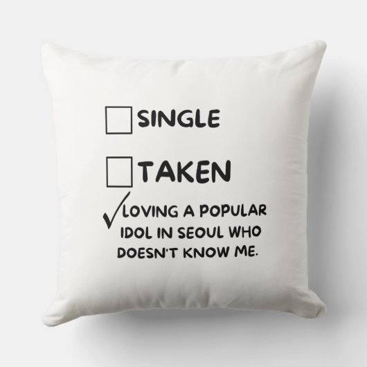 Loving a popular idol in Seoul” Printed Oversized クッション (裏面)