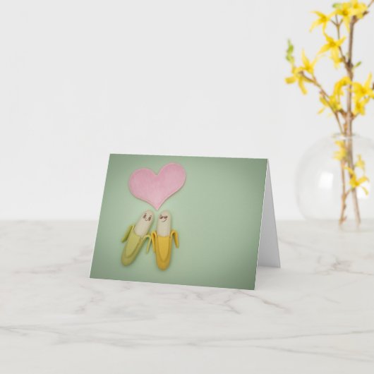 Loving Bananas Greeting Card カード (黄色い花)