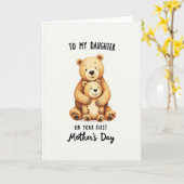 Loving Bears Mothers Day Card カード (黄色い花)