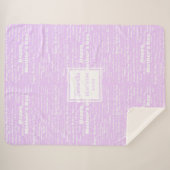 Loving Best Gift for Mother Pastel Pink Blanket シェルパブランケット (正面(横))