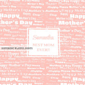 Loving Best Gift for Mother Pastel Pink Blanket シェルパブランケット
